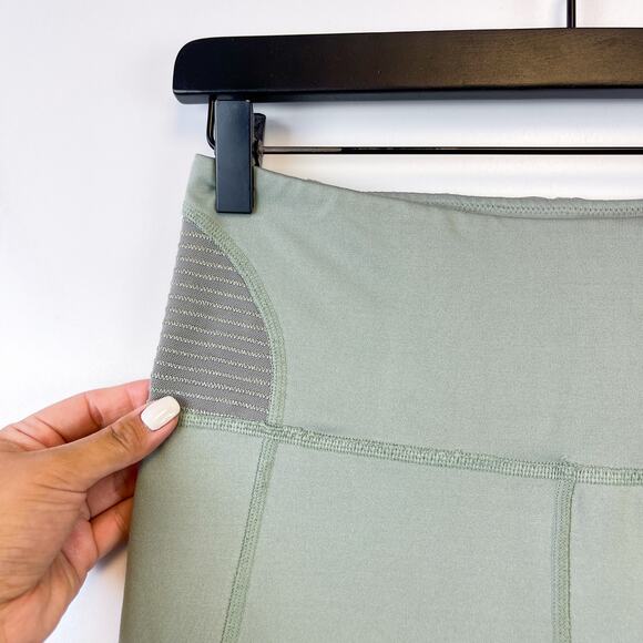 Free People Movement Size S High Rise 26” Mint Green Gray Leggings - Picture 4 of 9